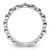 Rhodium-Plated Sterling Silver Stackable Expressions February Crystal Ring, 3.5 mm - View 2