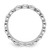 Rhodium-Plated Sterling Silver Stackable Expressions April Crystal Ring, 3.5 mm - View 2
