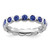 Rhodium-Plated Sterling Silver Stackable Expressions September Crystal Ring, 3.5 mm
