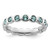 Rhodium-Plated Sterling Silver Stackable Expressions December Crystal Ring, 3.5 mm