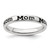 Sterling Silver Stackable Expressions Polished Enameled Mom Ring, 3.5 mm