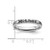 Sterling Silver Stackable Expressions Polished Enameled Mother Ring, 3.5 mm - View 4