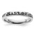 Sterling Silver Stackable Expressions Polished Enameled Sister Ring, 3.5 mm