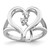 Sentimental Expressions Sterling Silver Rhodium-Plated Cubic Zirconia Pure In Spirit Ring