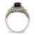 Shey Couture Sterling Silver with 14K Accent Antiqued Black Onyx Ring - View 2