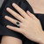 Shey Couture Sterling Silver with 14K Accent Antiqued Checkerboard-Cut Black Onyx Ring, 19.5 mm Top Length, 16.5 mm Top Width - View 7