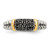 Rhodium-Plated Shey Couture Sterling Silver with 14K Accent Antiqued Black 0.13ct Diamond Ring - View 5