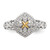 Shey Couture Sterling Silver Rhodium-Plated with 14K Accent 0.06ct Diamond Ring - View 5
