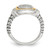 Shey Couture Sterling Silver with 14K Accent 0.25ct Diamond Ring, 6 mm - View 2