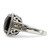 Shey Couture Sterling Silver with 14K Accent Antiqued Checkerboard-Cut Black Onyx Ring, 16 mm Top Length, 15 mm Top Width - View 3