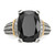 Shey Couture Sterling Silver with 14K Accent Antiqued Black Onyx and White 0.1ct Diamond Ring - View 5