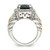 Shey Couture Sterling Silver with 14K Accent Antiqued London Blue Topaz and 0.1ct Diamond Ring - View 2