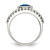 Shey Couture Sterling Silver with 14K Accent Antiqued Checkerboard Cushion London Blue Topaz Ring - QTC1372 - View 2