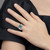 Shey Couture Sterling Silver with 14K Accent Antiqued Checkerboard Cushion London Blue Topaz Ring - QTC1372 - View 6