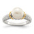 Shey Couture Sterling Silver Rhodium-Plated with 14K Accent 8-9 mm Cultured Freshwater Pearl Ring - View 5