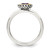 Shey Couture Sterling Silver with 14K Accent Antiqued Round Bezel Amethyst Ring, 2 mm - View 2