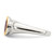 Shey Couture Sterling Silver Rhodium-Plated with 14K Accent Oval Bezel Rhodolite Garnet Oval Ring - View 3