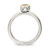 Shey Couture Sterling Silver Rhodium-Plated with 14K Accent Polished Cushion-Cut Aquamarine Ring, 2 mm - View 2