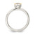 Shey Couture Sterling Silver Rhodium-Plated with 14K Accent Polished Cushion-Cut White Topaz Ring, 2 mm - View 2