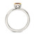 Shey Couture Sterling Silver Rhodium-Plated with 14K Accent Polished Cushion-Cut Lab-Created Ruby Ring, 2 mm - View 2