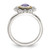Shey Couture Sterling Silver with 14K Accent Antiqued Amethyst Ring, 2.4 mm - View 2