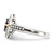 Shey Couture Sterling Silver with 14K Accent Antiqued.41 Amethyst 09Swiss Blue Topaz Ring, 2.6 mm - View 3