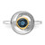 Shey Couture Sterling Silver Rhodium-Plated with 14K Accent London Blue Topaz Ring, 2.2 mm - View 4