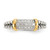 Shey Couture Sterling Silver with 14K Accent Antiqued 0.12ct Diamond Ring - View 5