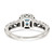 Shey Couture Sterling Silver with 14K Accent Antiqued Cushion Blue Topaz Ring, 8 mm - View 6
