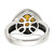 Shey Couture Sterling Silver with 14K Accent Antiqued Cushion Bezel Citrine Ring, 4 mm - View 6