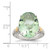 Shey Couture Sterling Silver Rhodium-Plated with 14K Accent Oval Green Quartz Ring, 5 mm - View 4