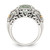 Shey Couture Sterling Silver with 14K Accent Antiqued Cushion Green Quartz Ring, 10 mm - View 2