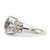 Shey Couture Sterling Silver with 14K Accent Antiqued Cushion Green Quartz Ring, 10 mm - View 3
