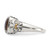 Shey Couture Sterling Silver with 14K Accent Antiqued Cushion Smoky Quartz Ring, 11 mm - View 3
