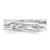White Ice Sterling Silver Rhodium-Plated 0.03ct Diamond Ring, 6 mm - View 5