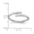 White Ice Sterling Silver Rhodium-Plated 0.02ct Diamond Ring, 5 mm - View 4
