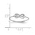 White Ice Sterling Silver Rhodium-Plated 0.012ct Diamond Infinity Ring, 1.5 mm - View 3