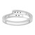 White Ice Sterling Silver Rhodium-Plated 0.053ct Diamond Ring, 5 mm - View 5
