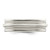 Sterling Silver 7 mm Brushed Domed Double Milgrain Fancy Wedding Band, Flat - View 4