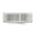 Sterling Silver Rhodium-Plated 8 mm Brushed Fancy Wedding Band, Flat - View 4