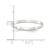 Sterling Silver Rhodium-Plated 2 mm Flat Wedding Band - View 4