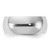 Sterling Silver Rhodium-Plated 8 mm Half-Round Wedding Band - View 3