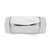 Sterling Silver Rhodium-Plated 8 mm Half-Round Wedding Band - View 7
