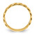 14K Yellow Gold Polished 4 mm Curb Link Ring - View 2