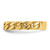 14K Yellow Gold Polished 4 mm Curb Link Ring - View 3