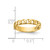 14K Yellow Gold Polished 4 mm Curb Link Ring - View 5