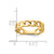 14K Yellow Gold Polished 5 mm Curb Link Ring - View 5