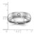 Cobalt Polished, Brushed & Grooved 0.05ct Diamond 8 mm Men'S Wedding Band - View 11