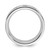 Cobalt Polished & Brushed Stripe Black 0.12ct Diamond 8 mm Men'S Wedding Band - View 2