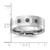 Cobalt Polished & Brushed Stripe Black 0.12ct Diamond 8 mm Men'S Wedding Band - View 3